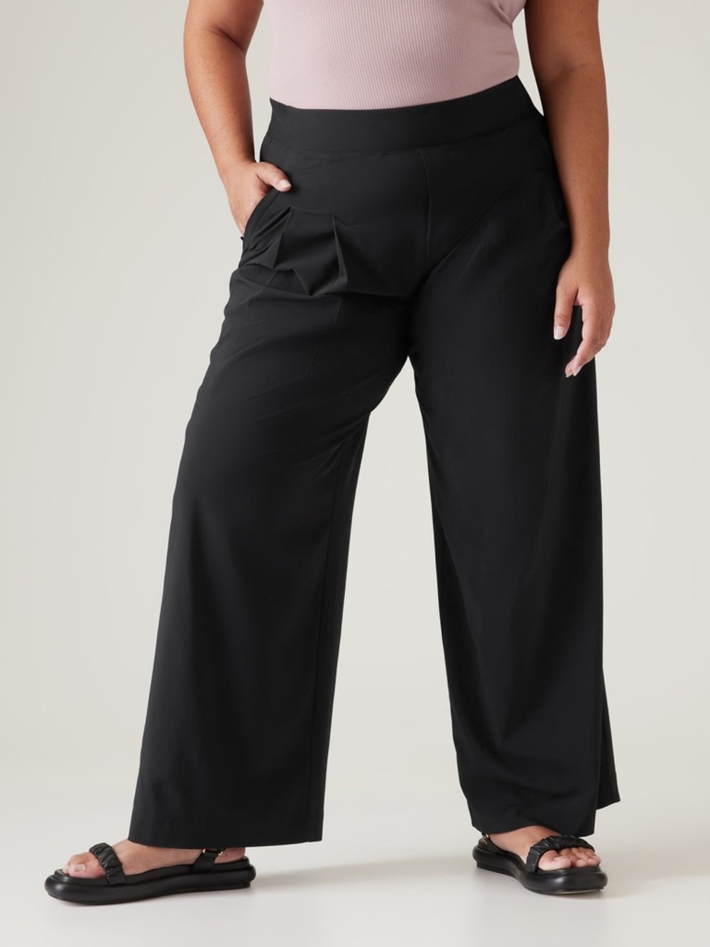 Athleta wide leg pants